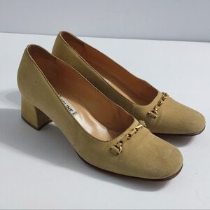 Celine Paris Women's Suede Italian Made High Heels.Size 34EU. Pre-owned.
